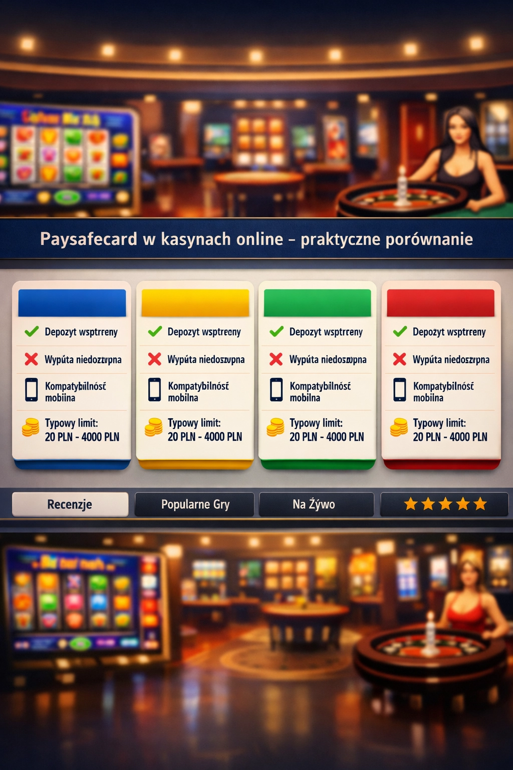 Najlepsze Casino Paysafecard – Ranking 2026